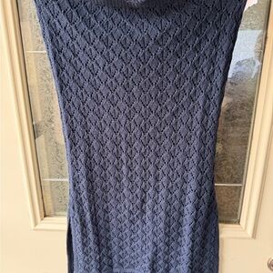 LC Lauren Conrad Navy Knit Sweater